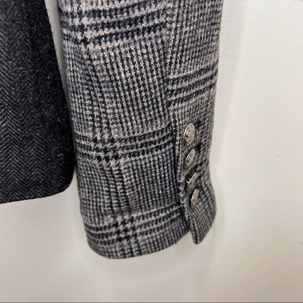 𝅺SMART Set Grey & Black Wool Blazer Size M - Picture 9 of 11